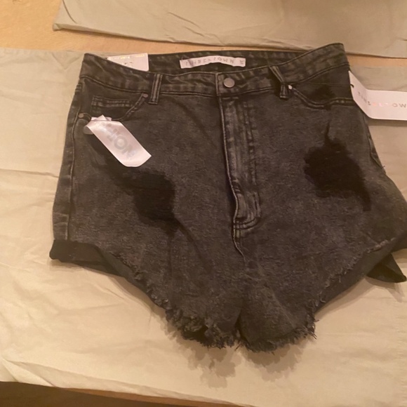 NWT shorts denim black sz 15 jr - Picture 2 of 2
